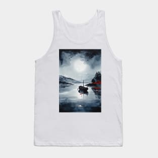 Boat on the River Tank Top